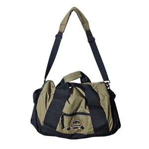 Vintage Cabelas Handled Fishing Hunting Ammunition Duffel Bag Pack Olive Green